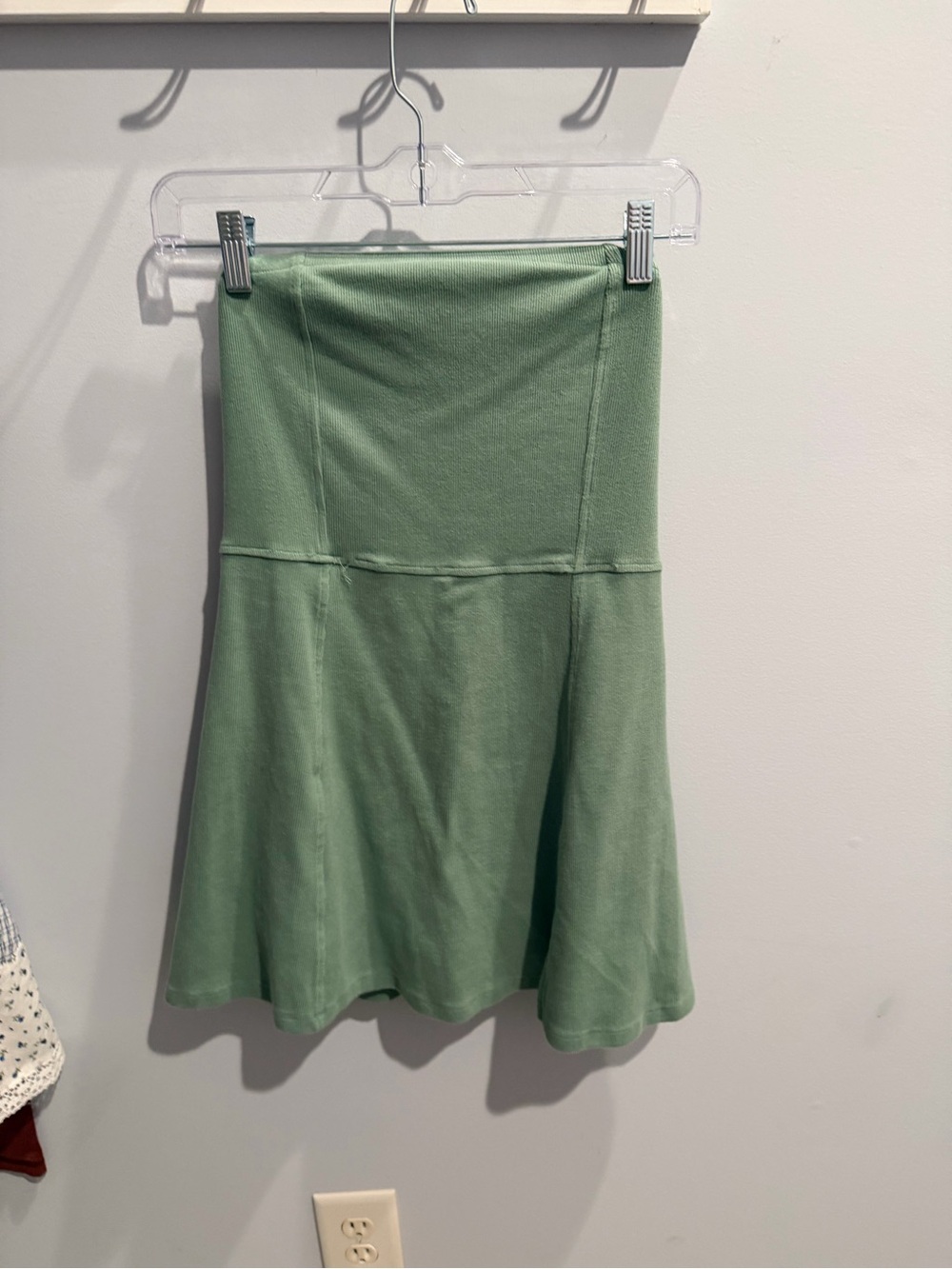 American Eagle Outfitters Sage Green Flared Skirt